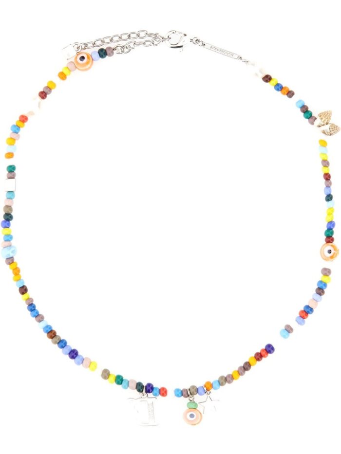 DSquared2 NECKLACE WITH BEADS AND SHELLS