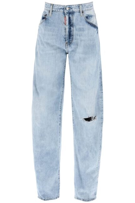 DSQUARED2 "oversized Jeans With Destroyed