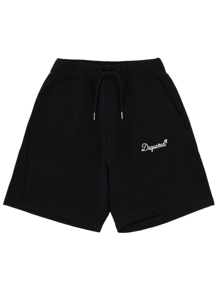 DSquared2 SHORTS WITH LOGO EMBROIDERY