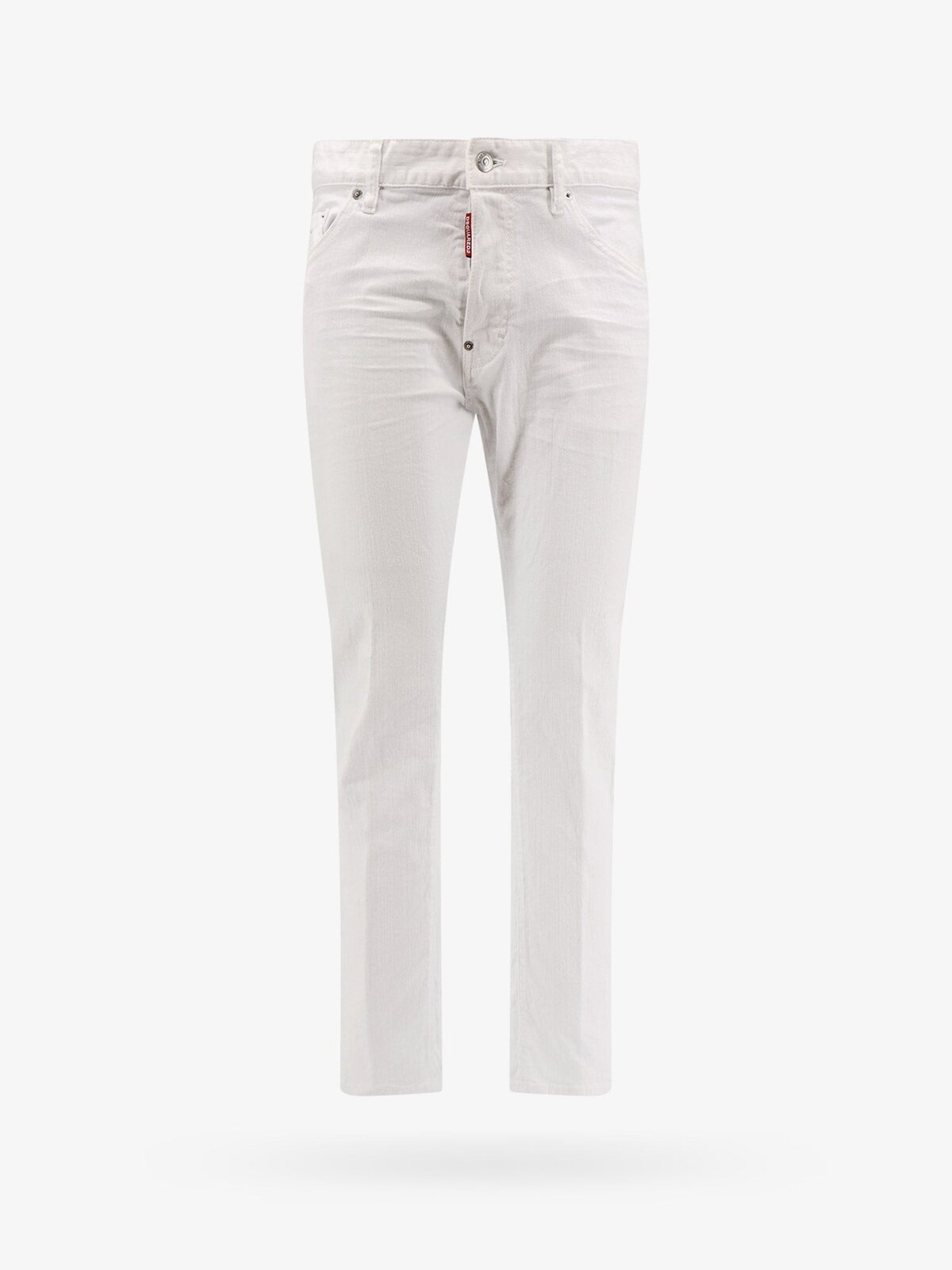 Dsquared2 Stretch Cotton Trouser With White Bull Tag