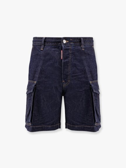 Dsquared2 Summer Lovers Denim Cargo Bermuda Shorts