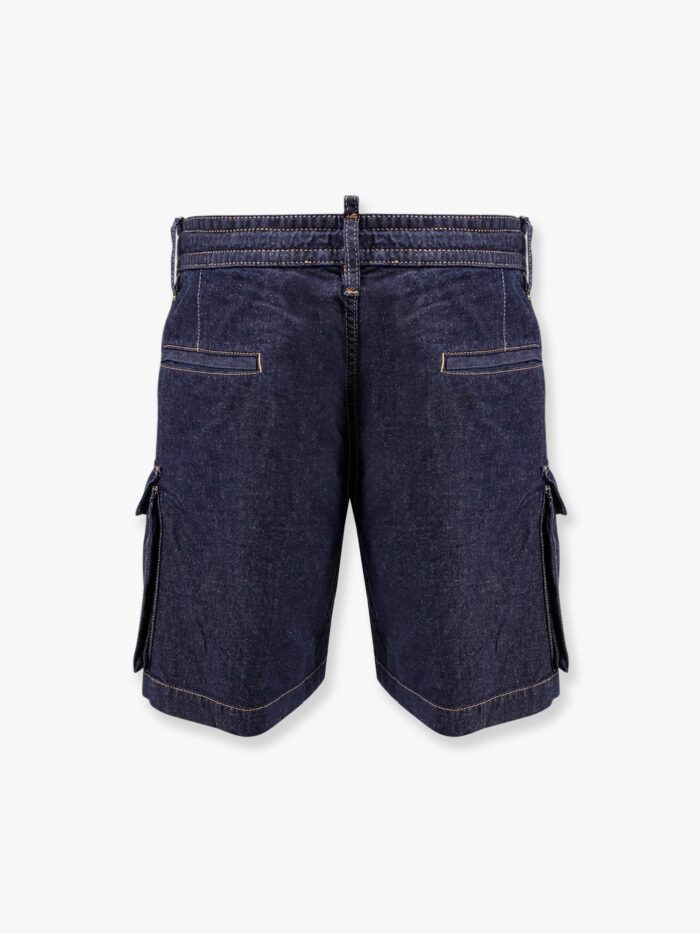 Dsquared2 Summer Lovers Denim Cargo Bermuda Shorts