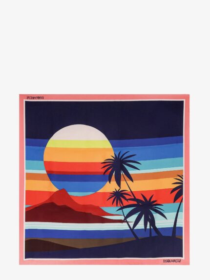 Dsquared2 Summer Lovers Multicolor Silk Foulard