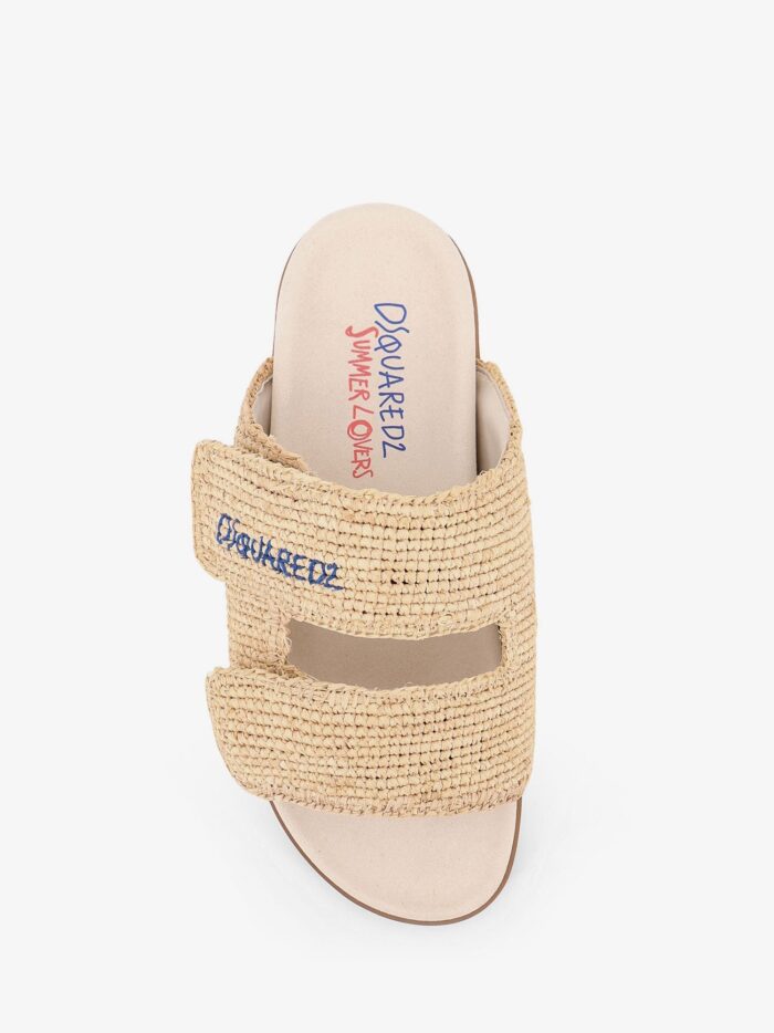 Dsquared2 Summer Lovers Natural Rafia Sandals