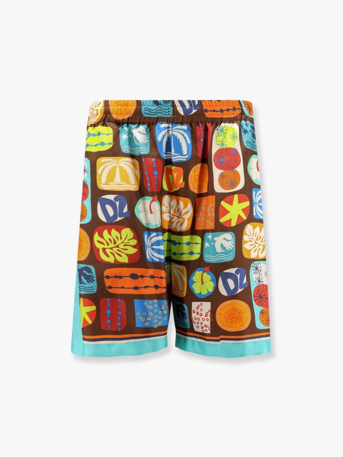 Dsquared2 Summer Lovers Silk Bermuda Shorts