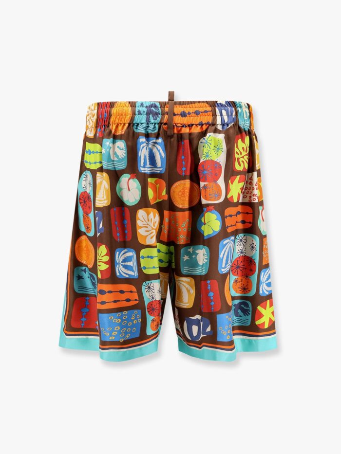 Dsquared2 Summer Lovers Silk Bermuda Shorts