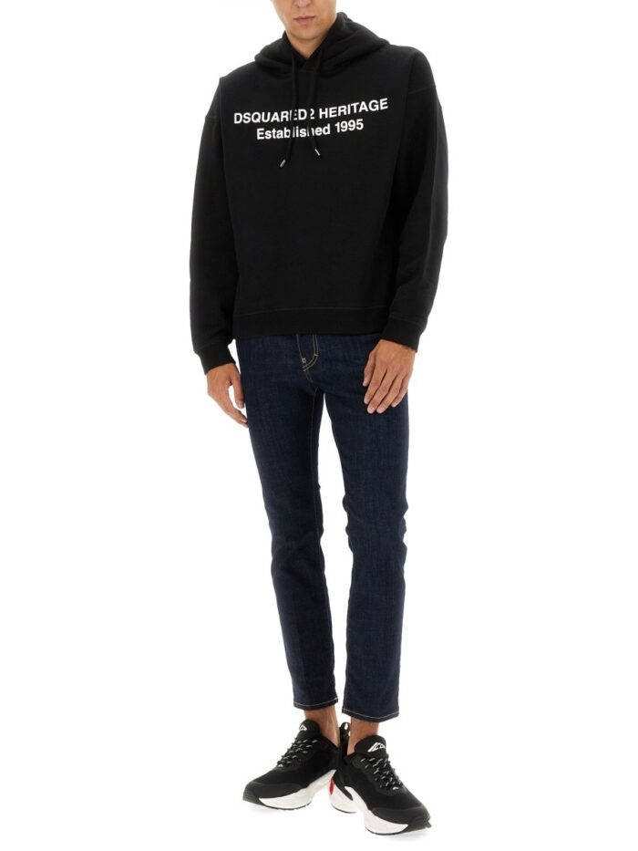 DSquared2 SWEATSHIRT WITH PRINT