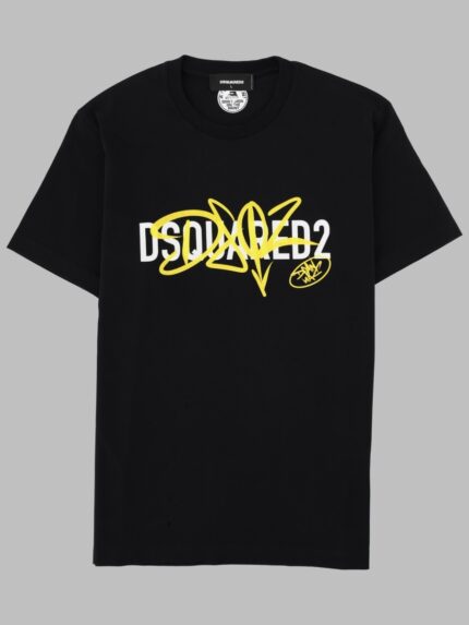 DSquared2 T-SHIRT CON STAMPA E LOGO