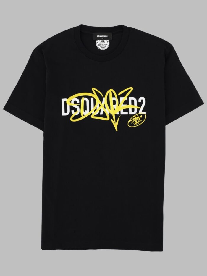dsquared2 t shirt con stampa e logo DSquared2 T-SHIRT CON STAMPA E LOGO