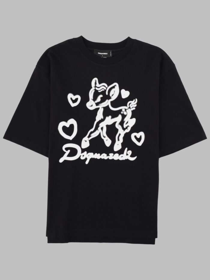 DSquared2 T-SHIRT CON STAMPA E LOGO