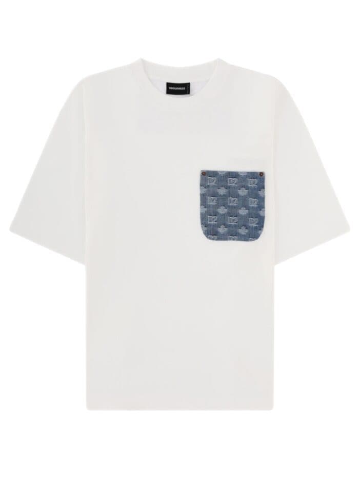 DSquared2 T-SHIRT WITH LOGO POCKET