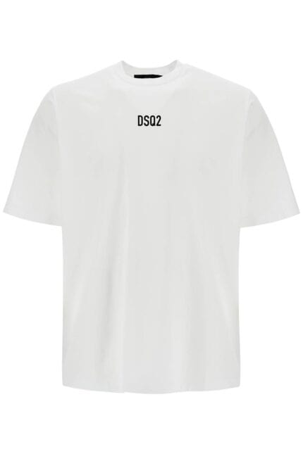 DSQUARED2 White Cotton T-shirt With Dsq2 Logo