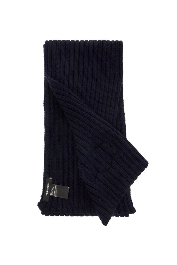 DSQUARED2 "wool Ribbed Scarf For A