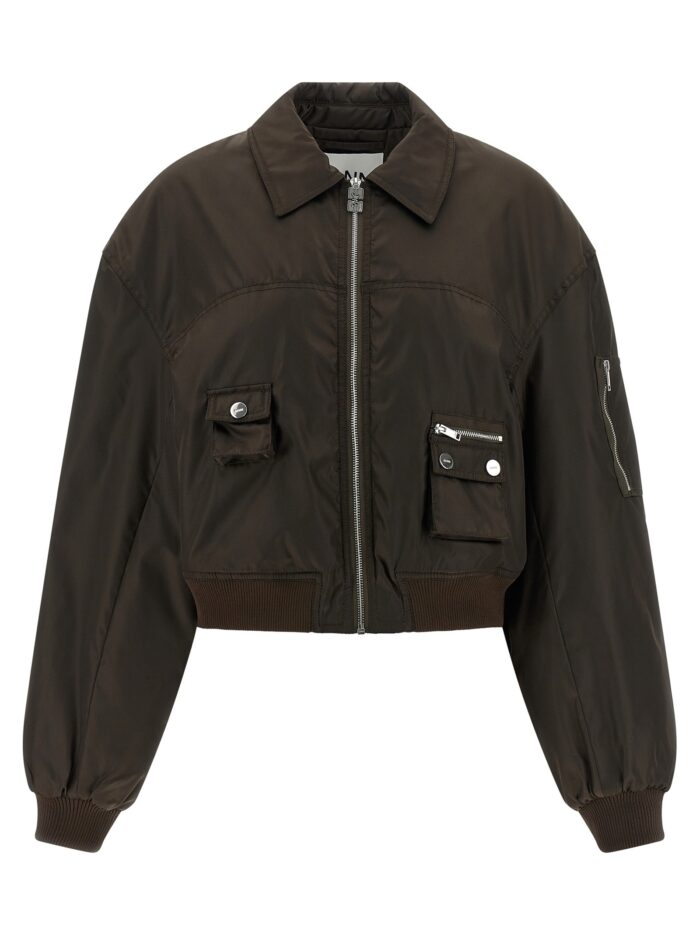 GANNI 'Duchesse Nylon' Bomber Jacket