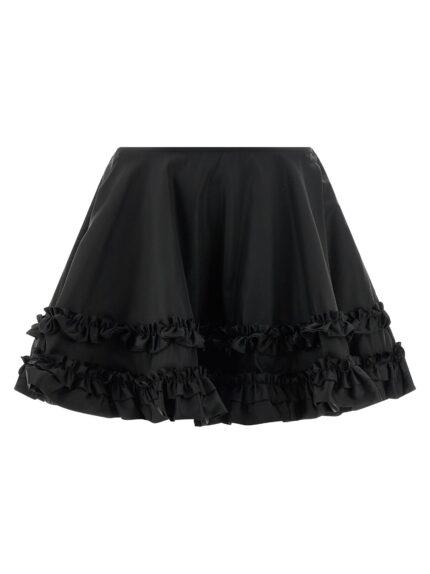GANNI 'Duchesse Nylon Mini Frill' Skirt