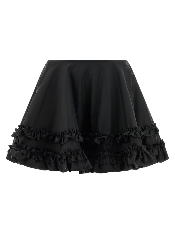 ganni 'duchesse nylon mini frill' skirt GANNI 'Duchesse Nylon Mini Frill' Skirt
