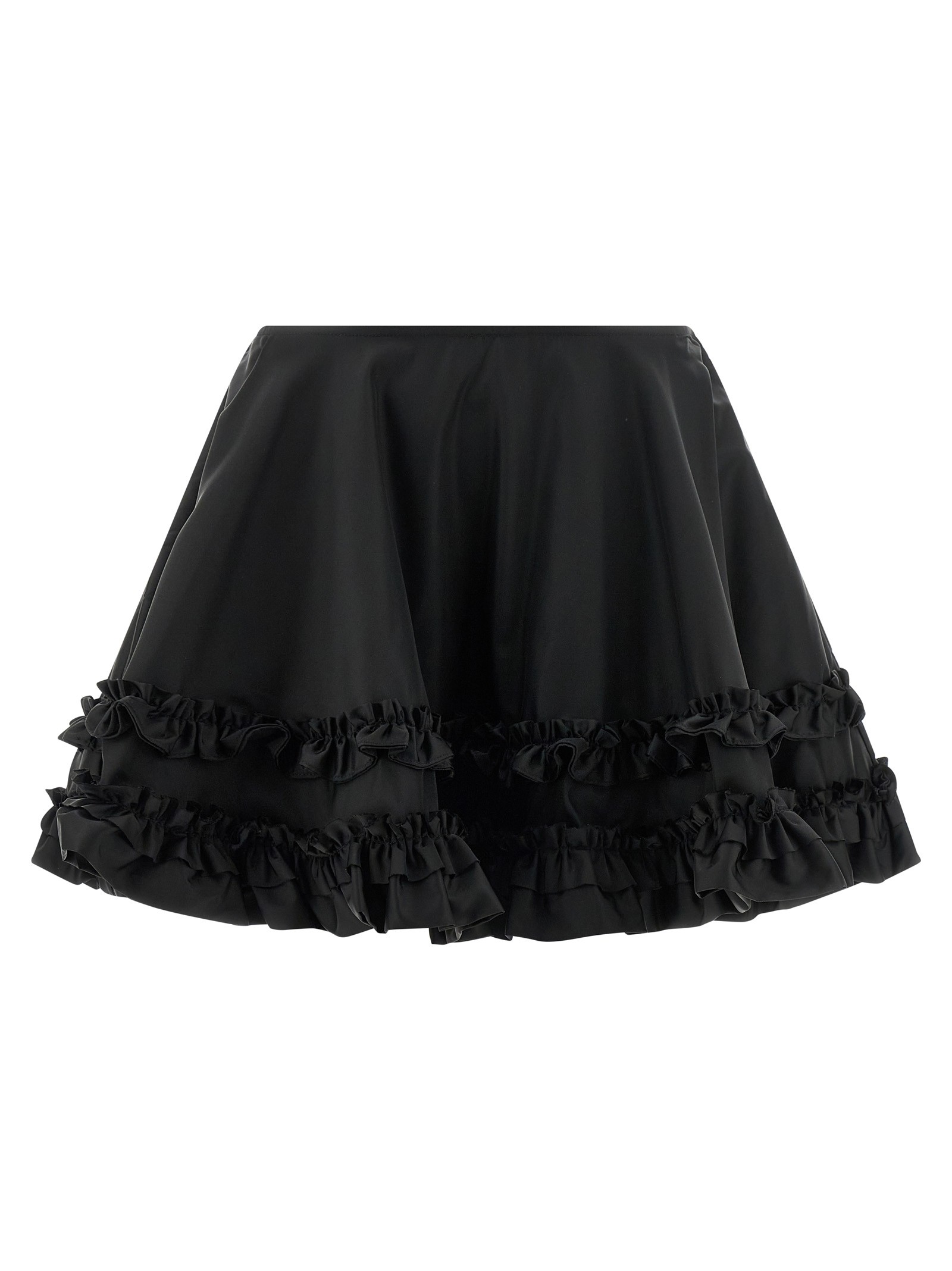 GANNI 'Duchesse Nylon Mini Frill' Skirt