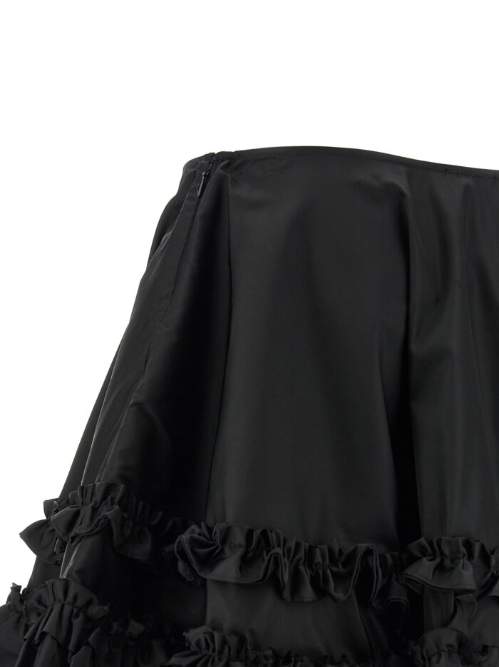 GANNI 'Duchesse Nylon Mini Frill' Skirt