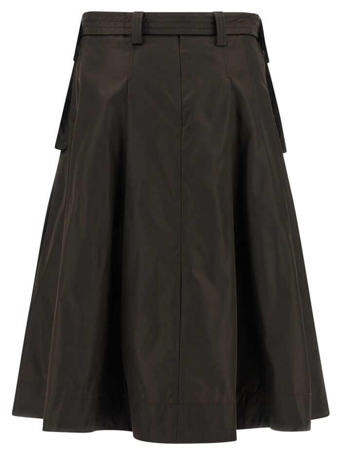 GANNI 'Duchesse Nylon Pleated' Skirt