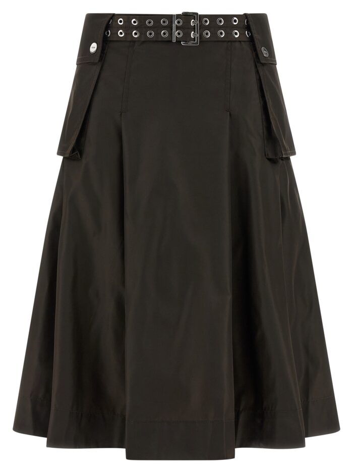 GANNI 'Duchesse Nylon Pleated' Skirt