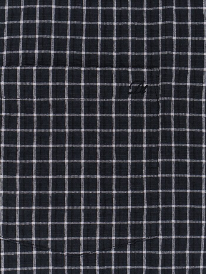 DUNST Cotton Blend Shirt With Check Pattern
