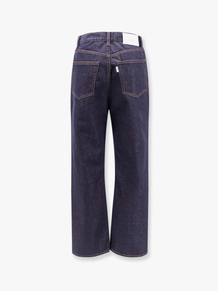 DUNST Cotton Jeans With Back Logo Patch