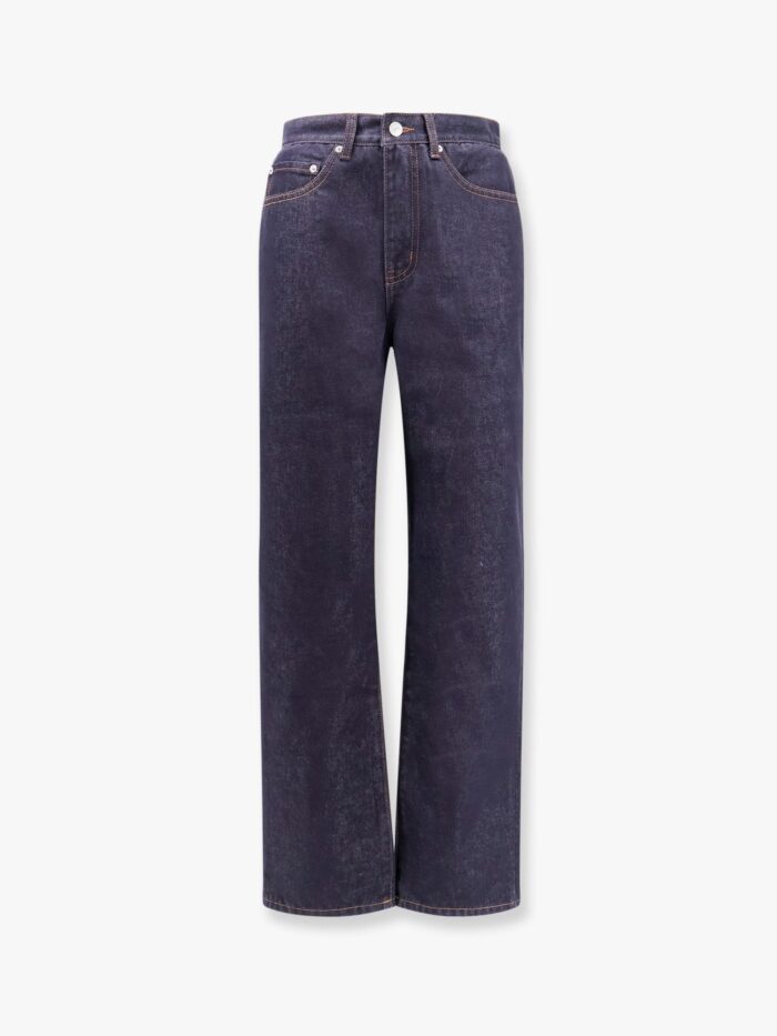 DUNST Cotton Jeans With Back Logo Patch