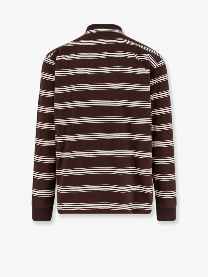 DUNST Cotton Polo Shirt With Striped Pattern