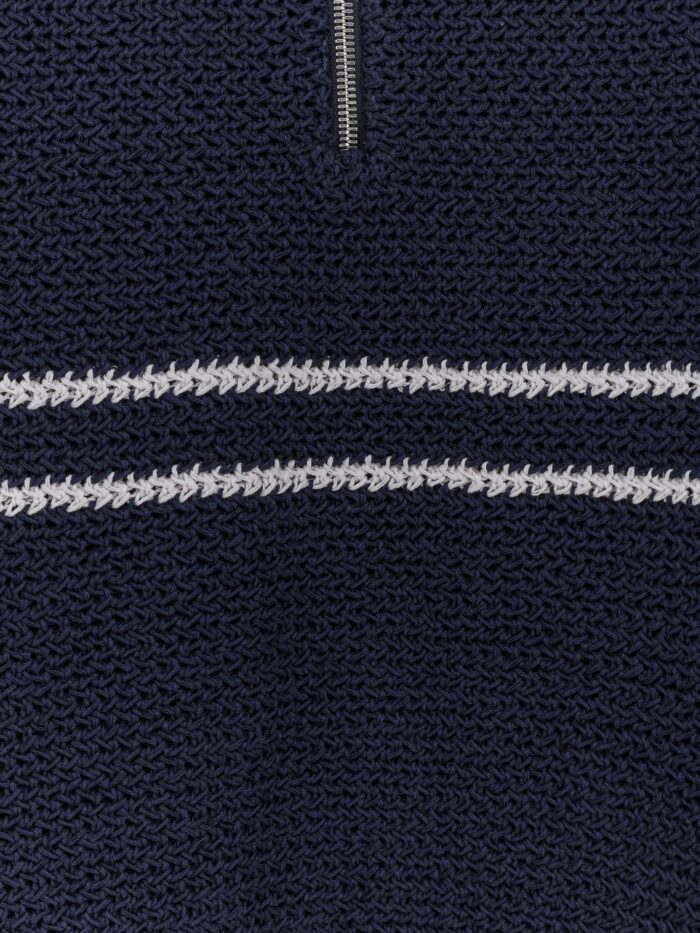 DUNST Half-Zip Cotton Blend Sweater