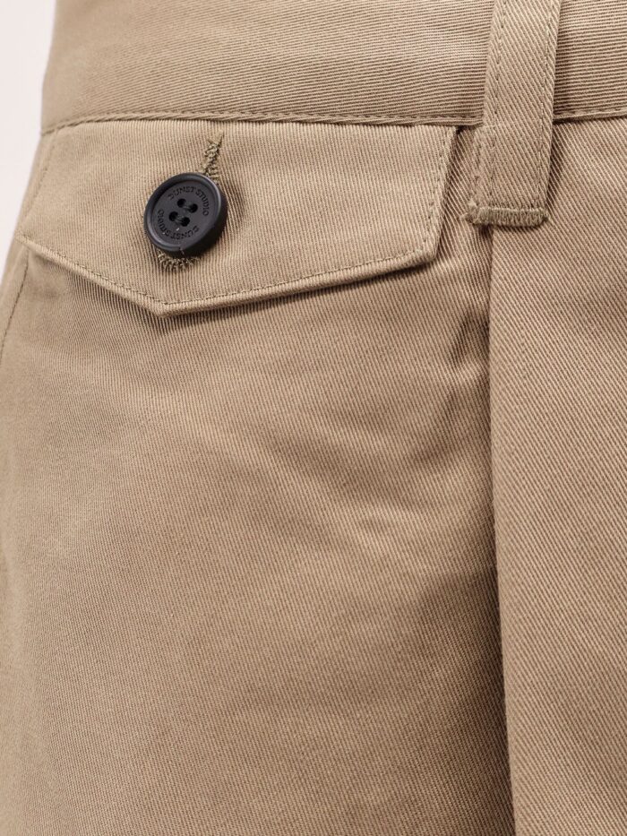 DUNST Pleated Chino Slacks Trousers