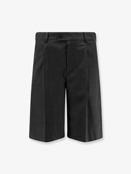 DUNST Pleated Wool And Silk Bermuda Shorts