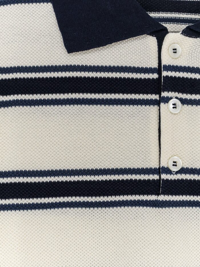 DUNST Unisex Striped Cotton Polo Shirt