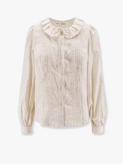 DUNST Vintage Striped Cotton Shirt
