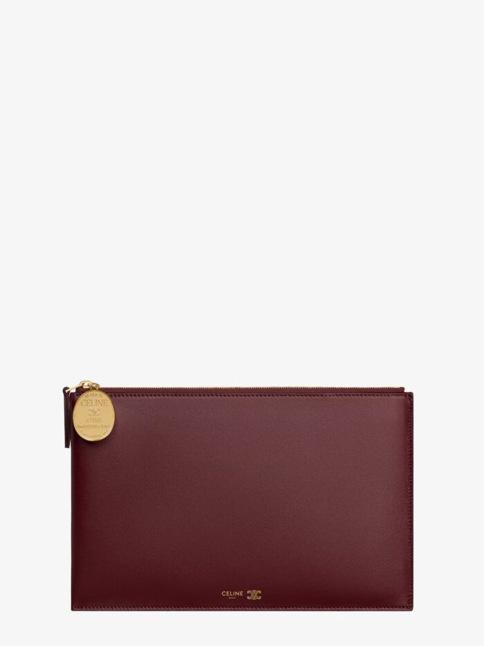 Celine Duo Leather Clutch Bag
