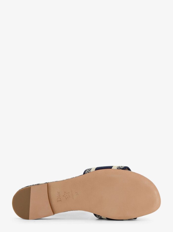 Dior Dway Sandals In Cotton With Toile De Jouy Motif