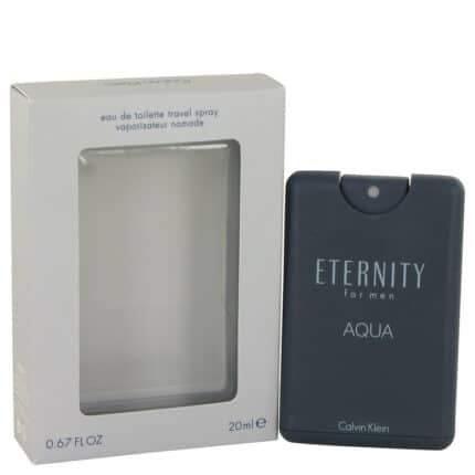 Eternity Aqua By Calvin Klein - Mini EDT Spray .67 Oz