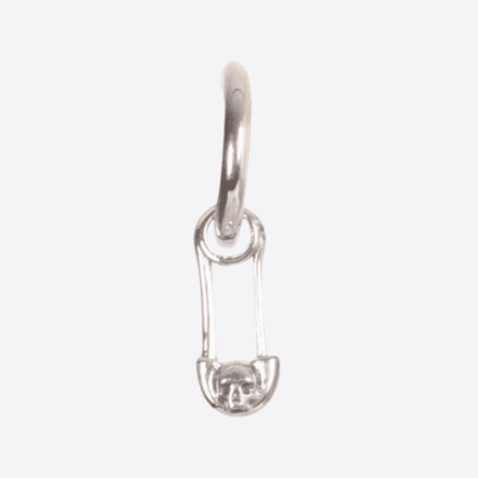 Men's silver earring.