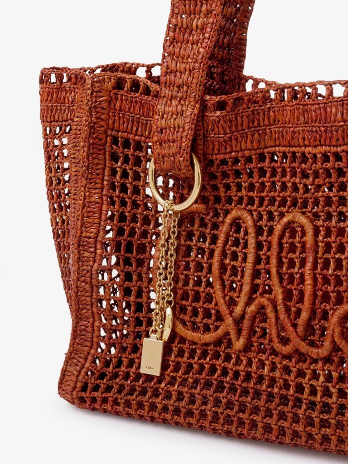 CHLOE' East-West Summer Banana Raffia Shoulder Bag