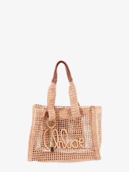CHLOE' East-West Summer Banana Raffia Shoulder Bag