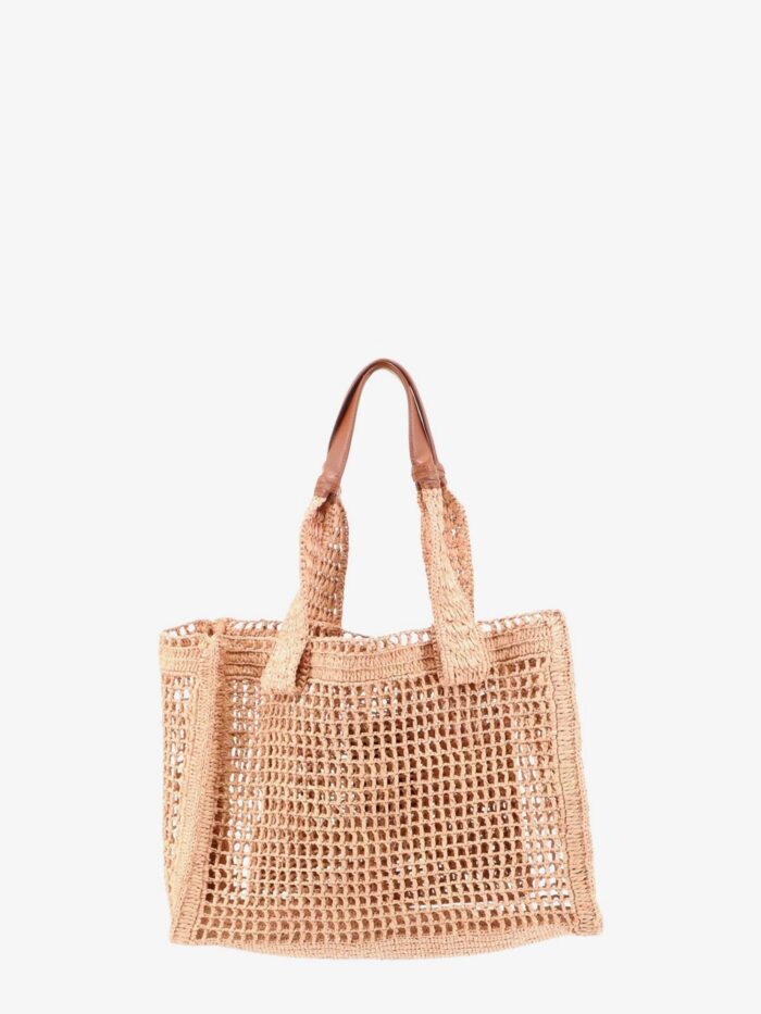 Chloe' East-west Summer Banana Raffia Shoulder Bag