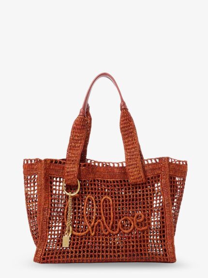 CHLOE' East-West Summer Banana Raffia Shoulder Bag