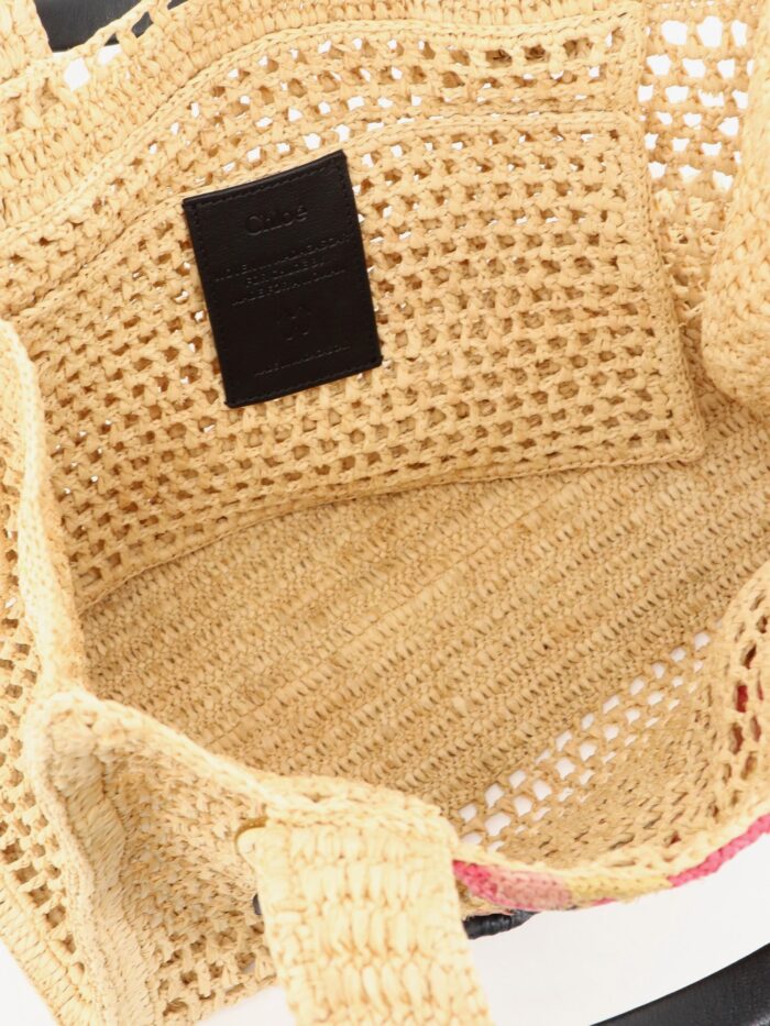 Chloe' East-west Summer Banana Raffia Shoulder Bag