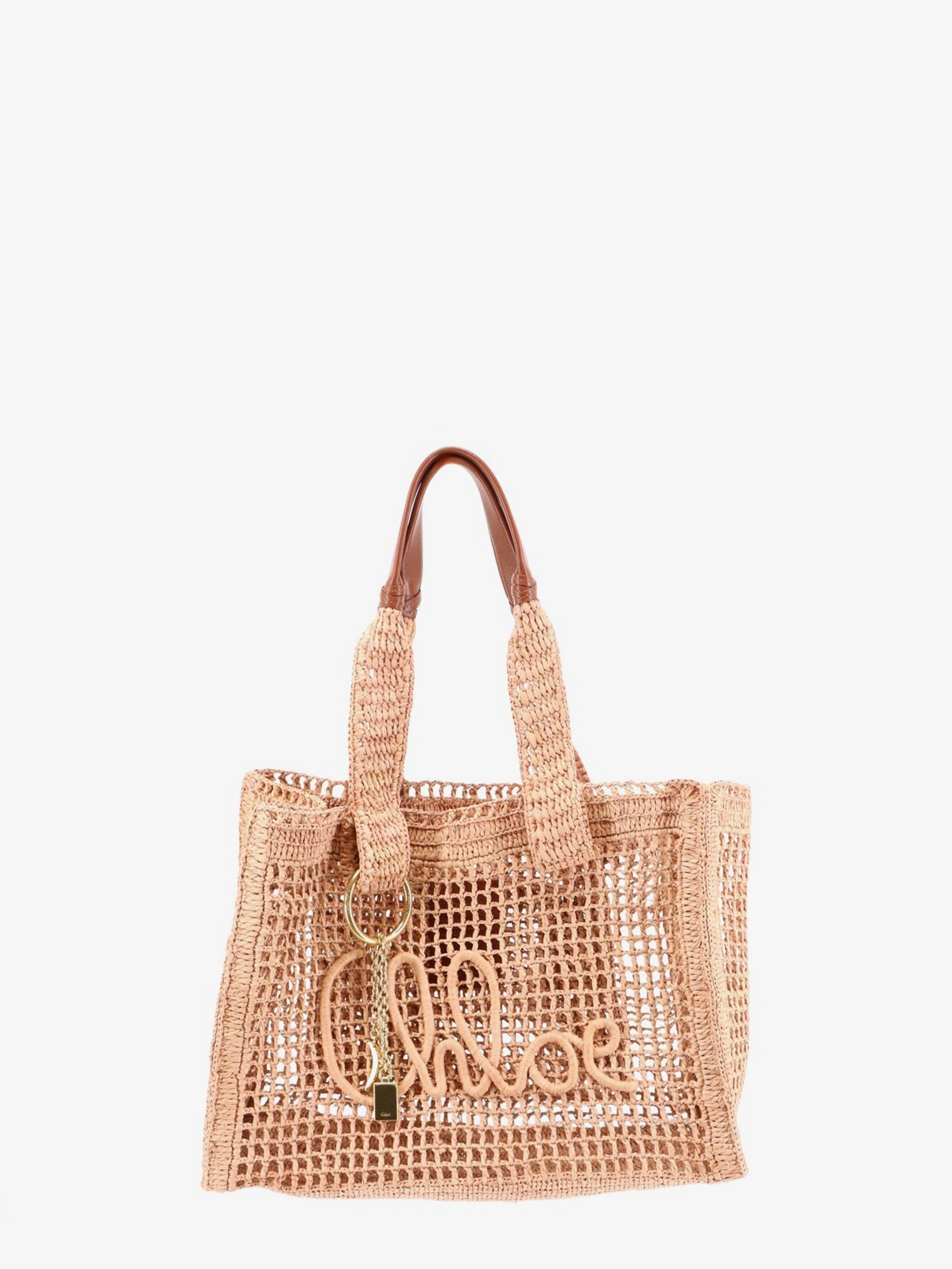 CHLOE' East-West Summer Banana Raffia Shoulder Bag