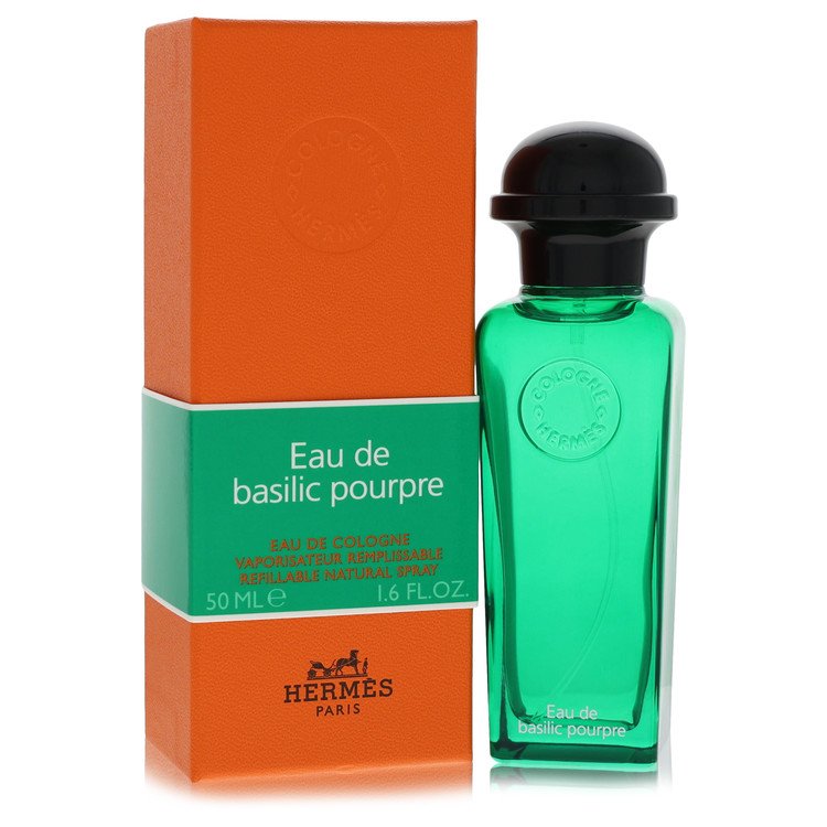 Eau De Basilic Pourpre By Hermes - Eau De Cologne Refillable Spray (Unisex) 1.6 Oz