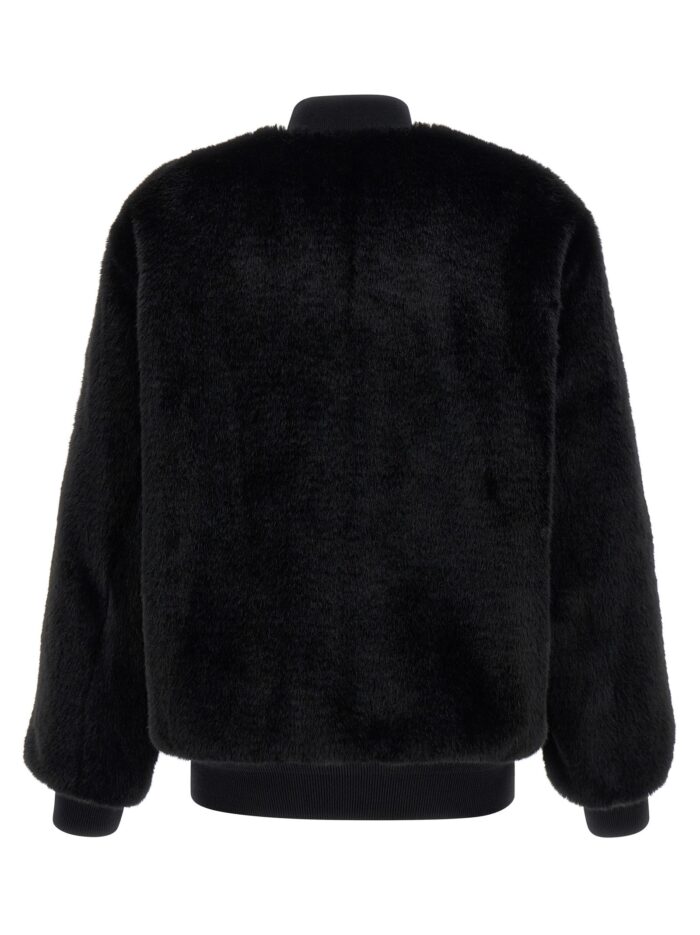 PRADA Eco-fur And Re-Nylon Reversible Bomber Jacket