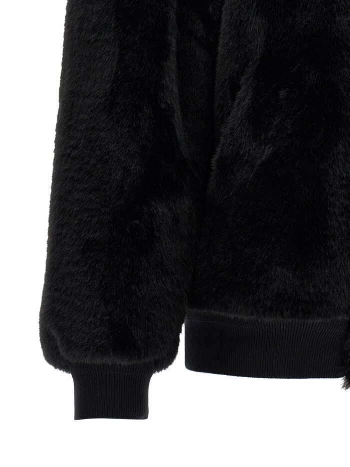 PRADA Eco-fur And Re-Nylon Reversible Bomber Jacket