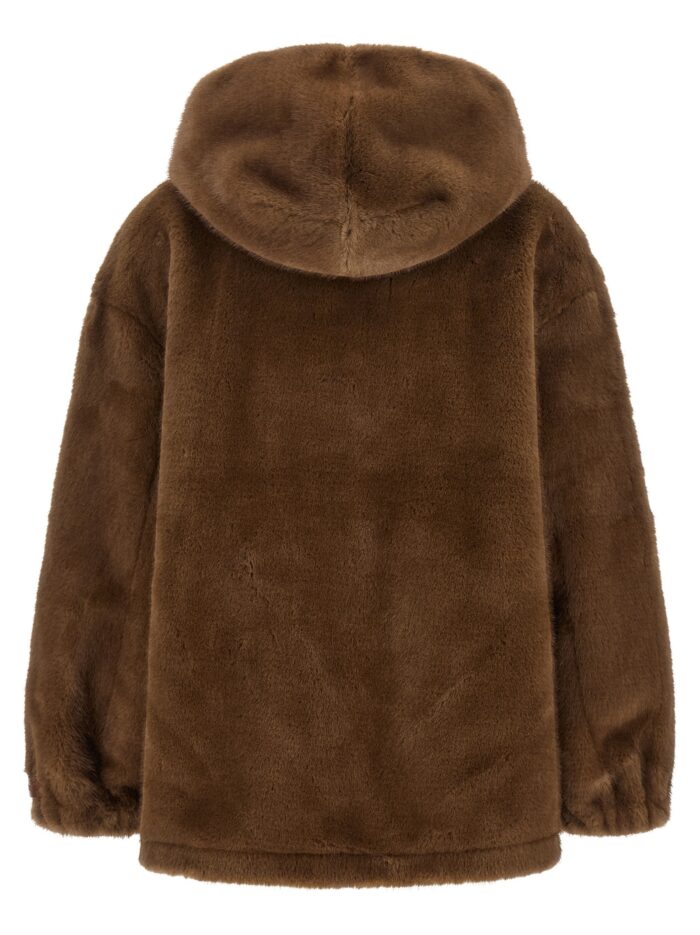 LOU ANDREA Eco-fur Hooded Jacket