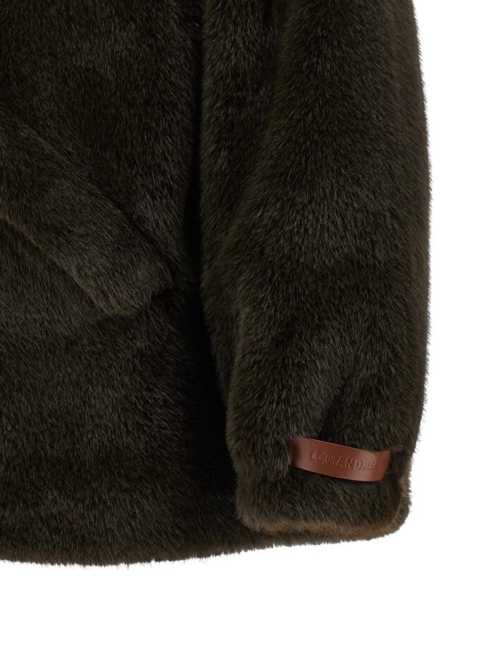 LOU ANDREA Eco-fur Hooded Jacket