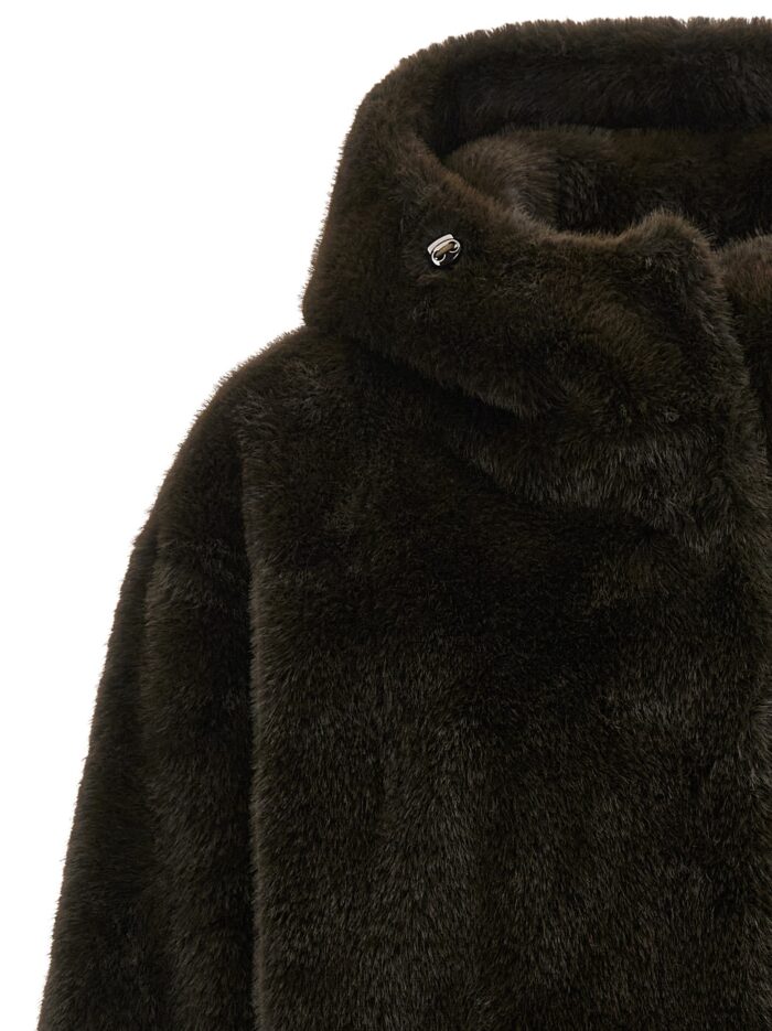 LOU ANDREA Eco-fur Hooded Jacket