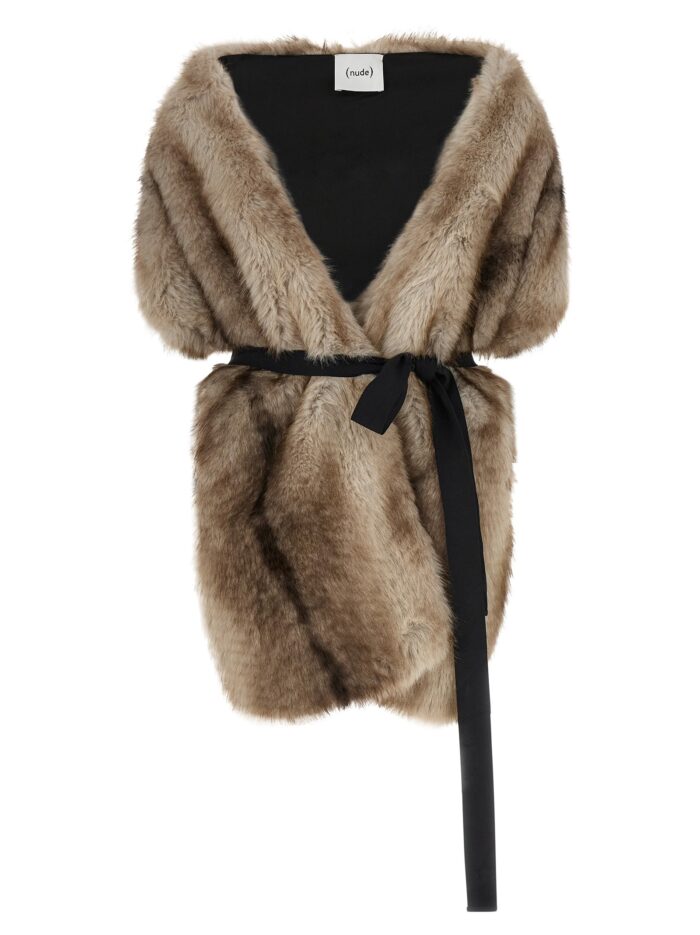 nude eco fur stole NUDE Eco-fur Stole